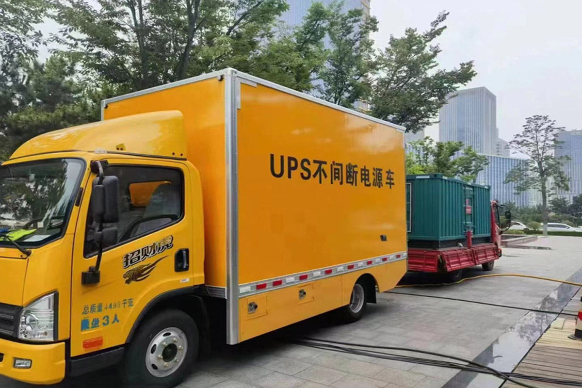 东丽发电机租赁施工现场
