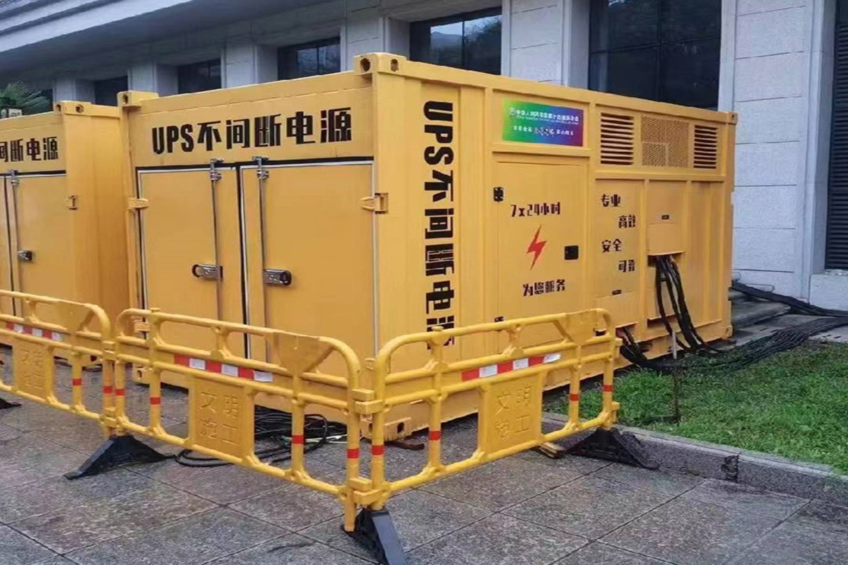 东丽发电机租赁施工现场