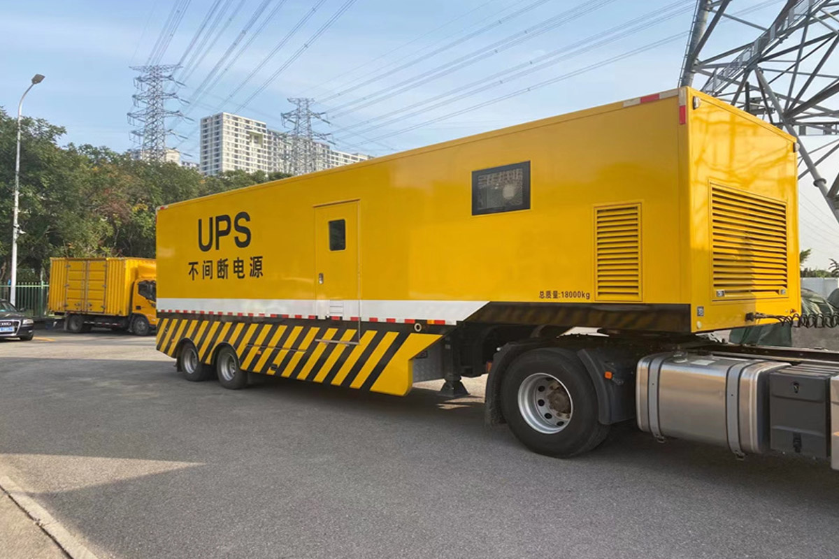 东丽发电机租赁施工现场