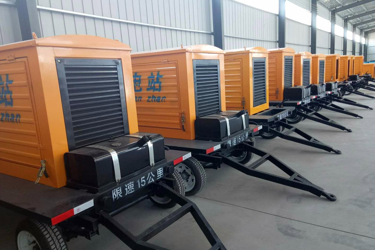 东丽发电机租赁施工现场